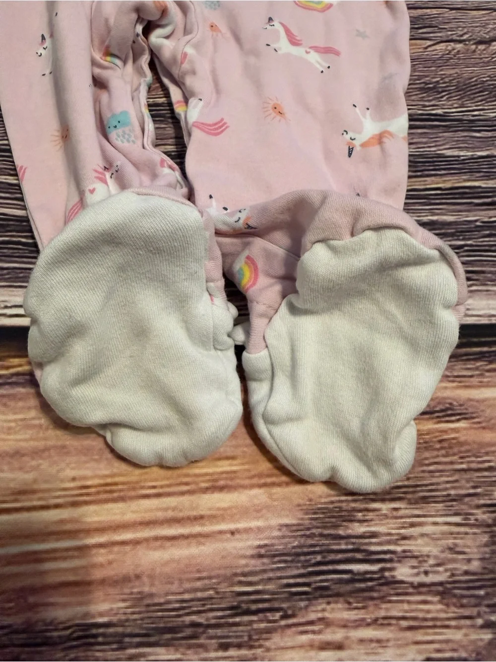 Girls' 5pc Footed One-Piece Sleepers - Multi Color